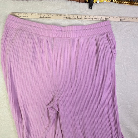 Torrid Lavender Waffle Knit Pajama Set Henley Tank Pants Plus Size 5X NWT - Picture 8 of 11